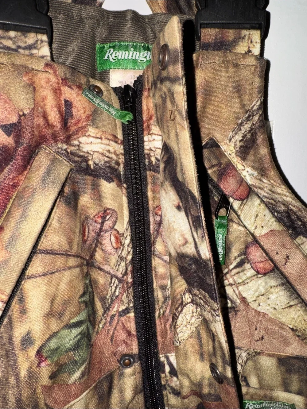 Remington Brown Green Camo Bib Overalls